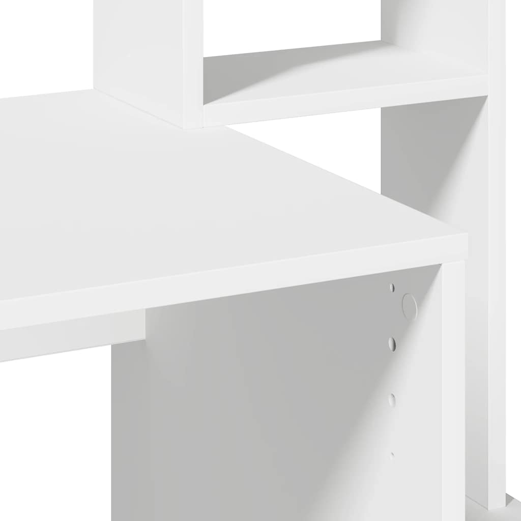 Secretária c/ prateleiras 100x45x140cm derivados madeira branco