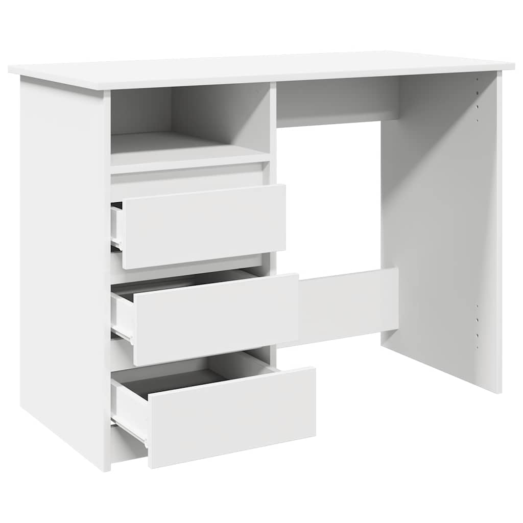 Secretária 102x50x75 cm derivados de madeira branco