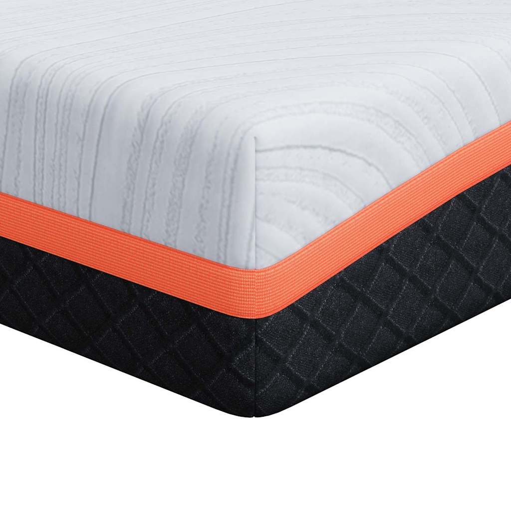 Colchão Branco e Cinza 70 x 200 cm Espuma de Memória