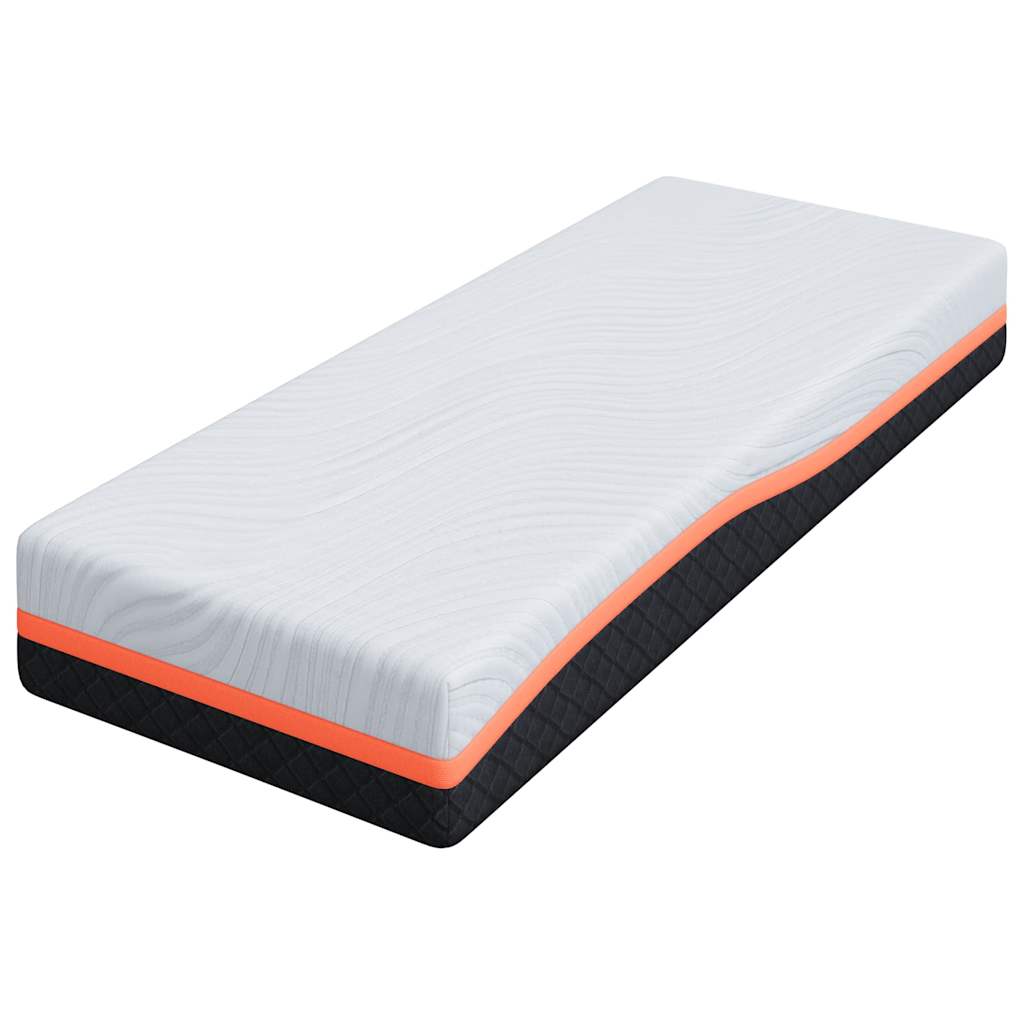 Colchão Branco e Cinza 70 x 200 cm Espuma de Memória
