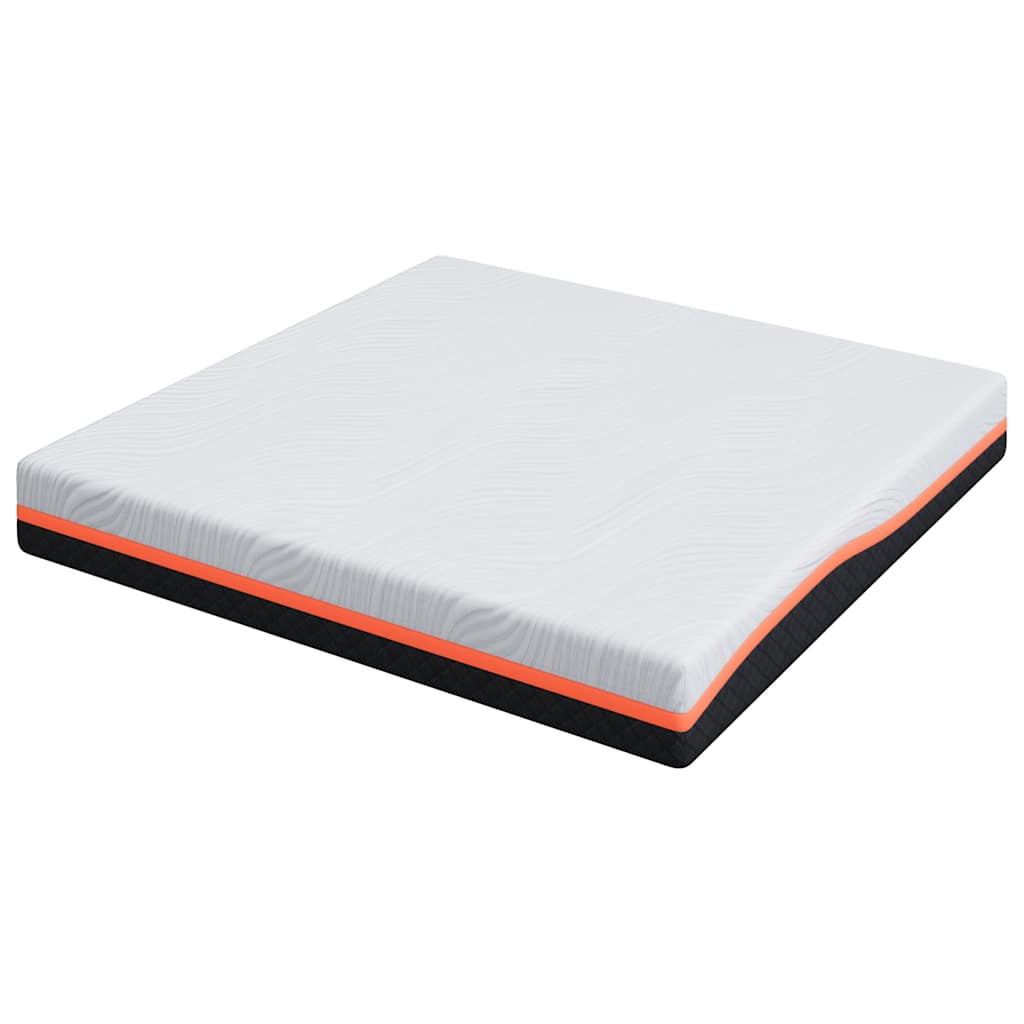 Colchão Branco e Cinza 180 x 200 cm Espuma de Memória