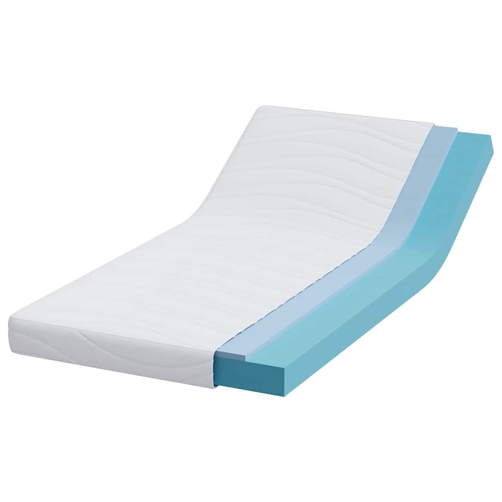 Colchão Branco 90 x 200 cm Espuma de Memória de Gel