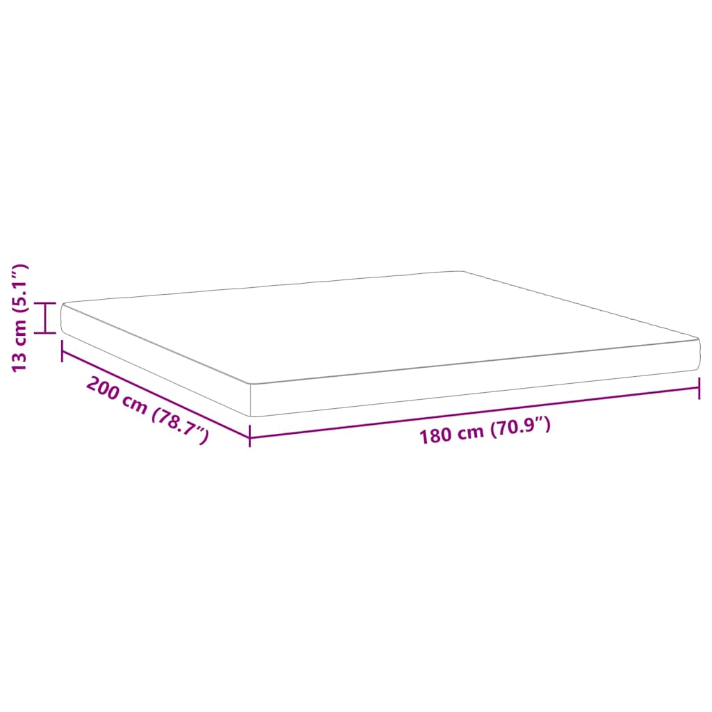 Colchão Branco 180 x 200 cm Espuma de Memória de Gel