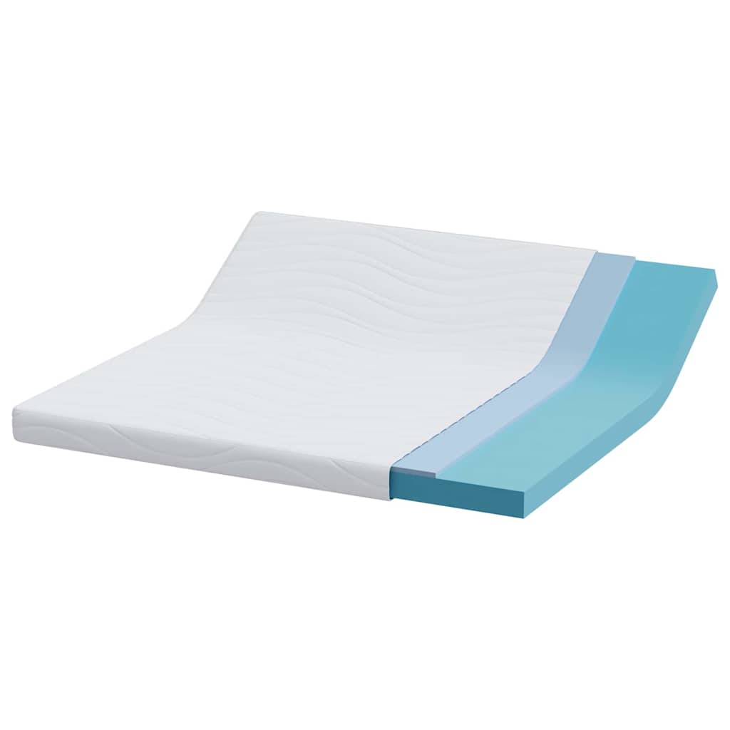 Colchão Branco 200 x 200 cm Espuma de Memória de Gel