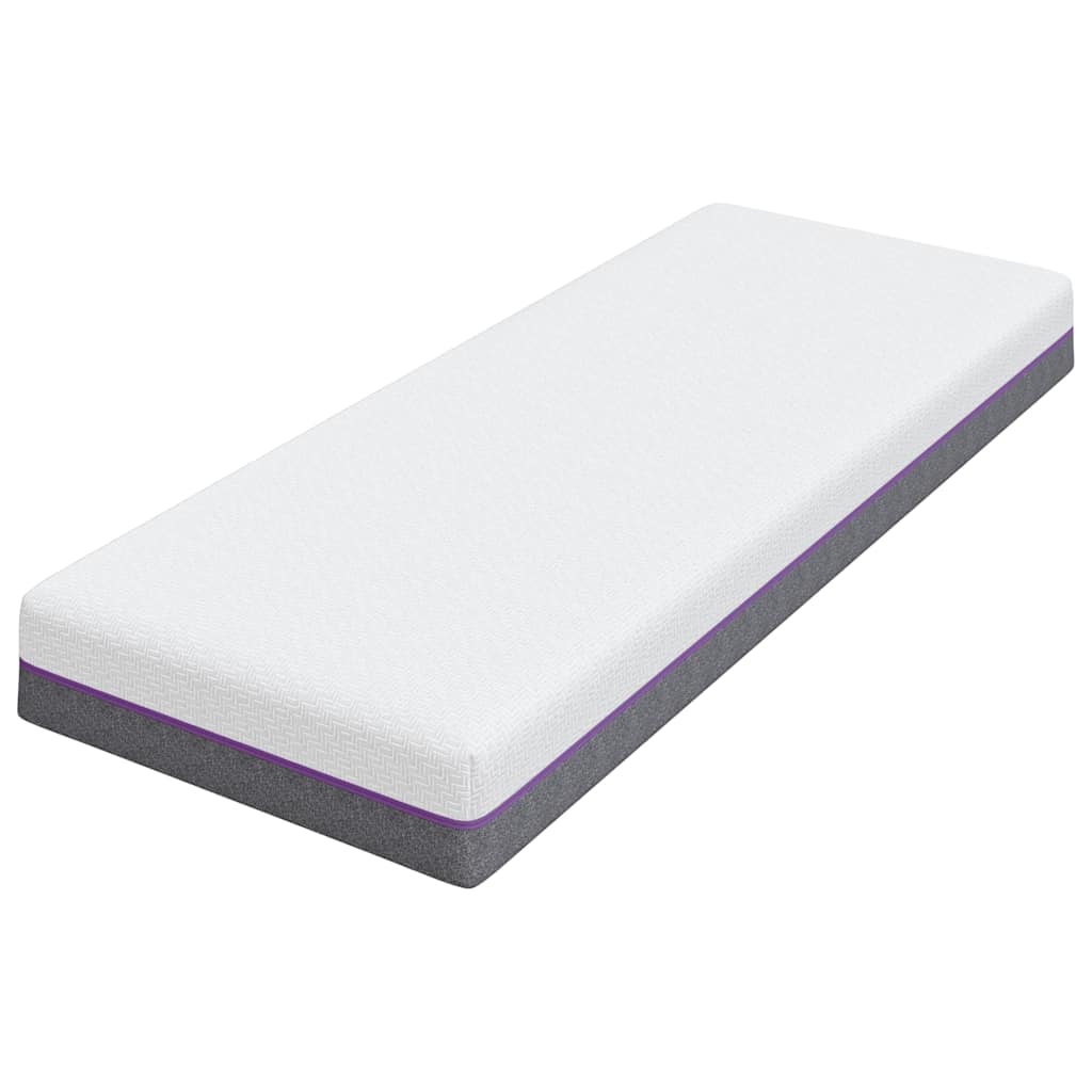 Colchão Branco e Cinza 70 x 200 cm Espuma de Memória