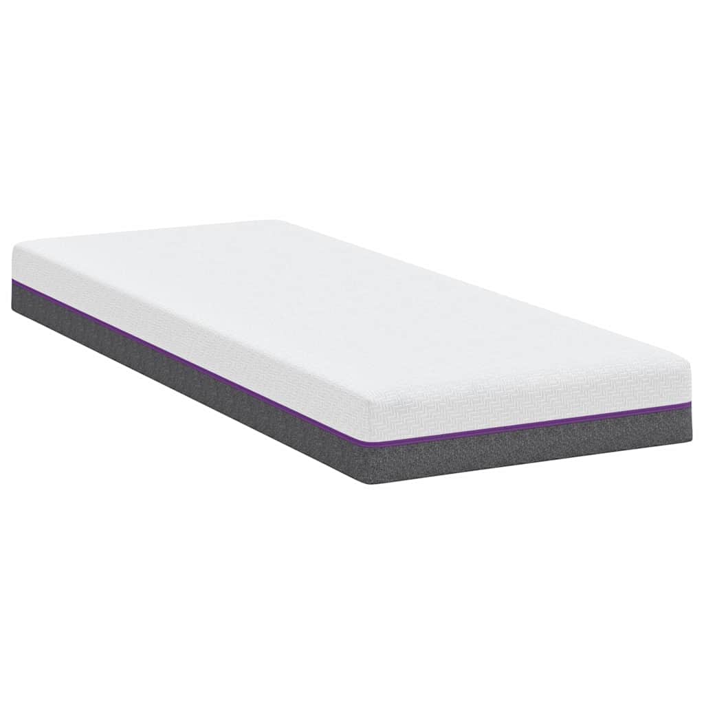 Colchão Branco e Cinza 70 x 200 cm Espuma de Memória