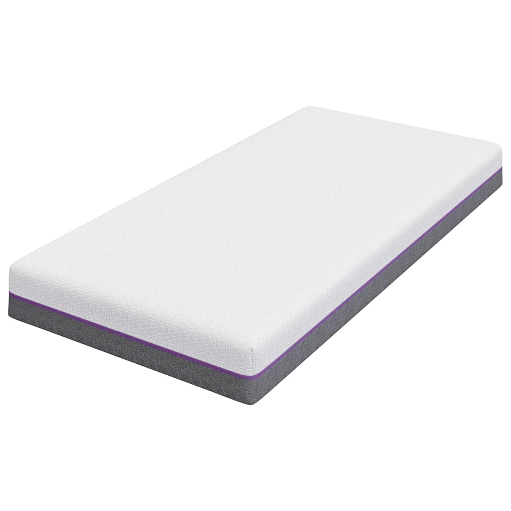 Colchão Branco e Cinza 90 x 200 cm Espuma de Memória