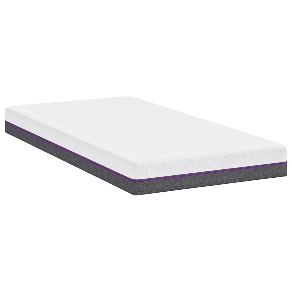 Colchão Branco e Cinza 120 x 200 cm Espuma de Memória