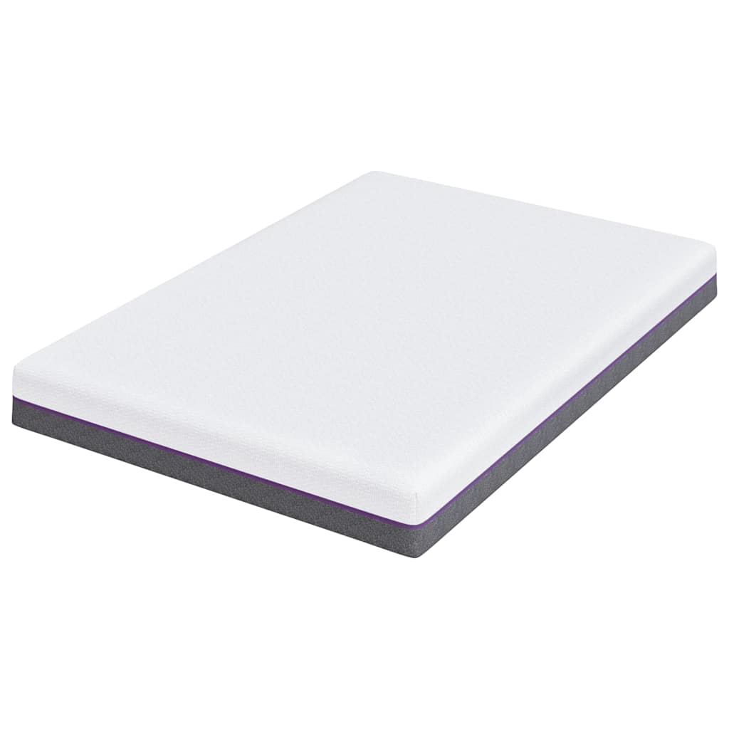 Colchão Branco e Cinza 160 x 200 cm Espuma de Memória