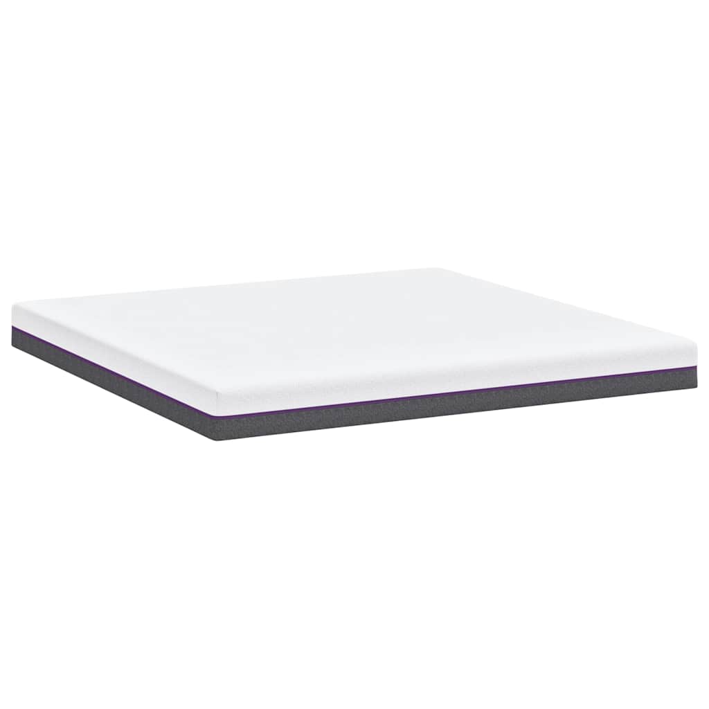 Colchão Branco e Cinza 200 x 200 cm Espuma de Memória