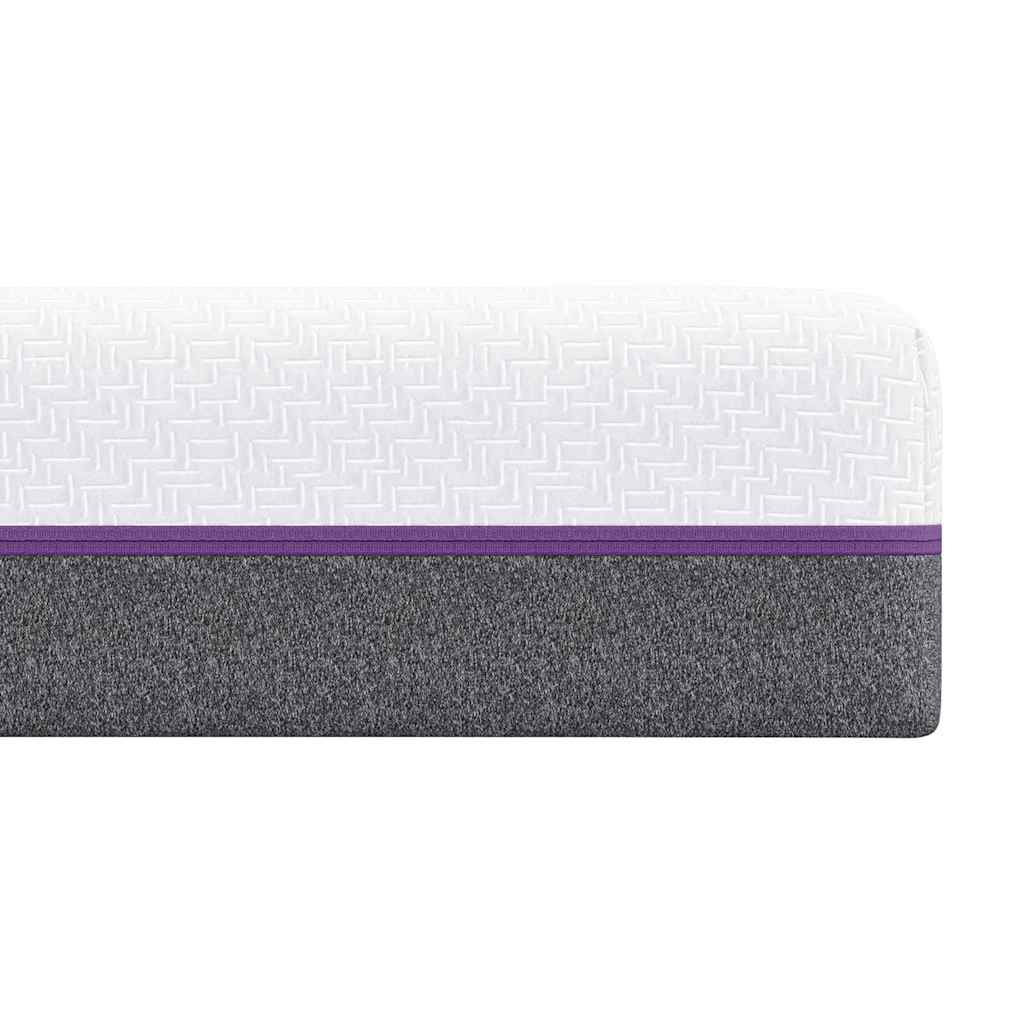 Colchão Branco e Cinza 200 x 200 cm Espuma de Memória