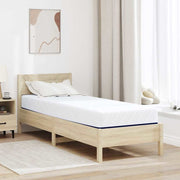 Colchão Branco e Azul 80 x 200 cm Espuma de Memória de Gel