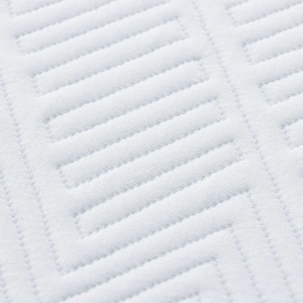 Colchão Branco e Azul 90 x 200 cm Espuma de Memória de Gel