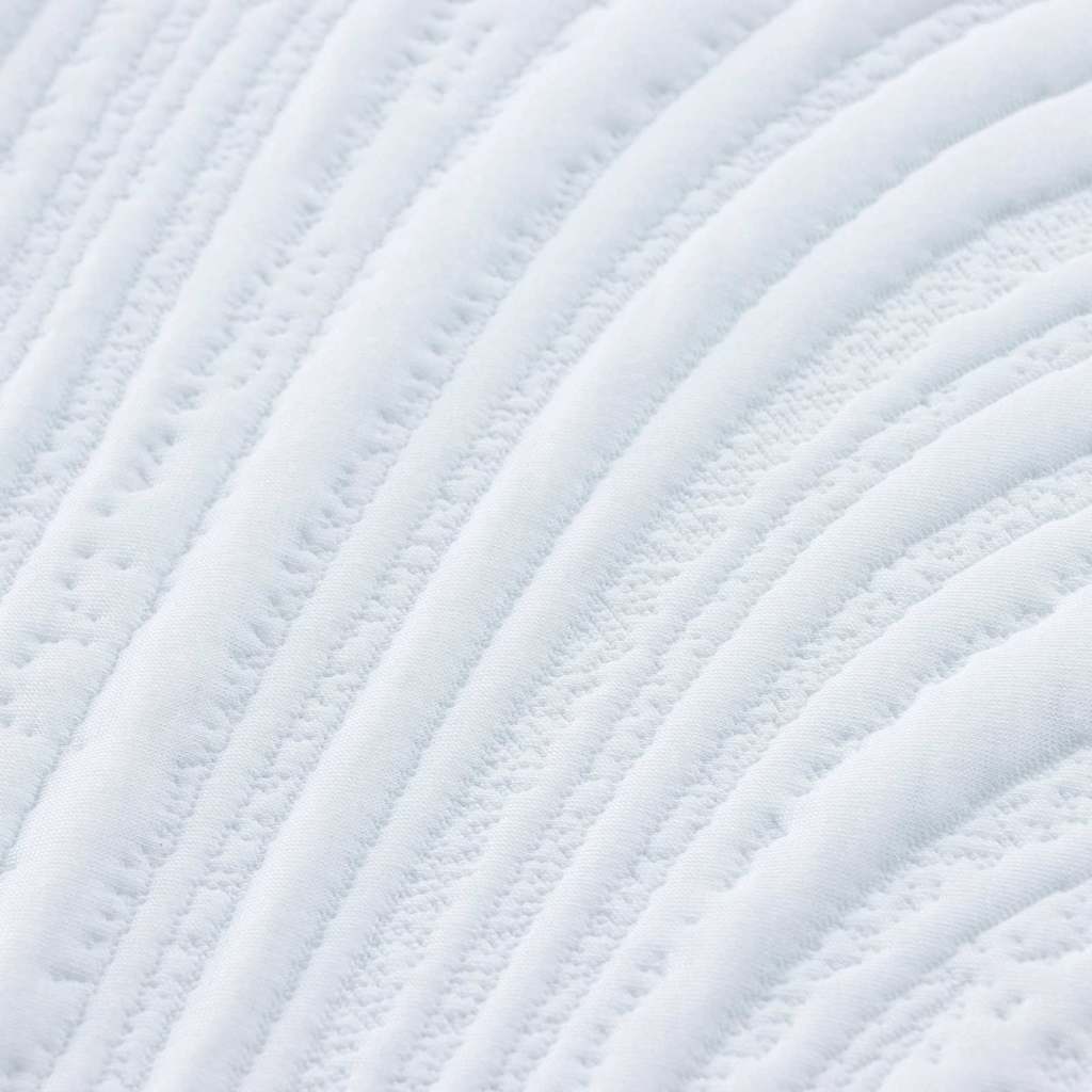 Colchão Branco e Cinza 80 x 200 cm Espuma de Memória de Gel