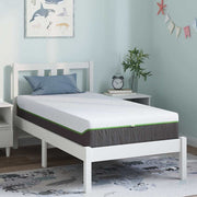 Colchão Branco e Cinza 80 x 160 cm Mola Pocket