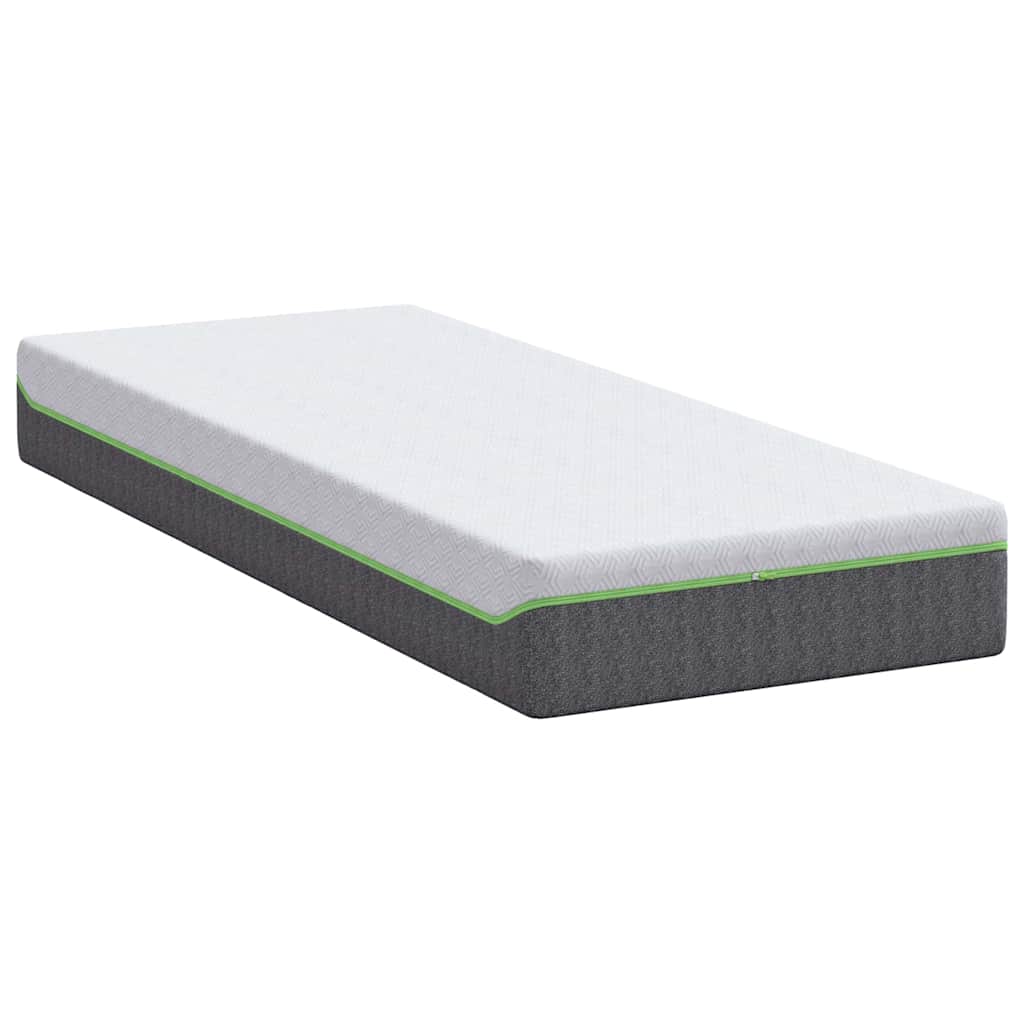 Colchão Branco e Cinza 80 x 200 cm Mola Pocket