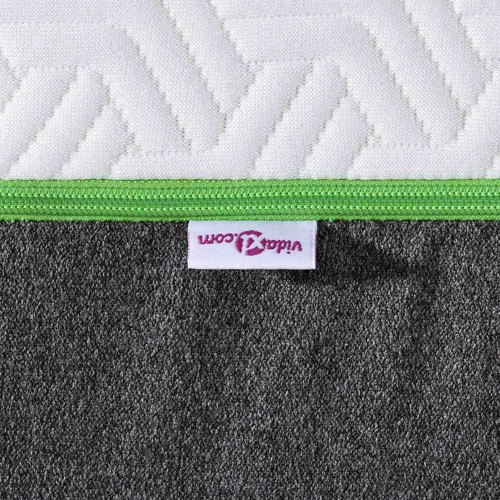 Colchão Branco e Cinza 90 x 190 cm Mola Pocket