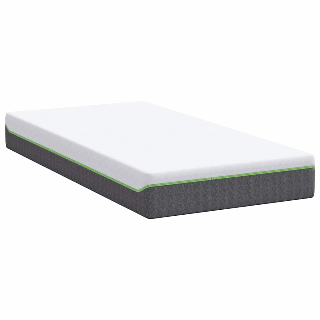 Colchão Branco e Cinza 90 x 190 cm Mola Pocket
