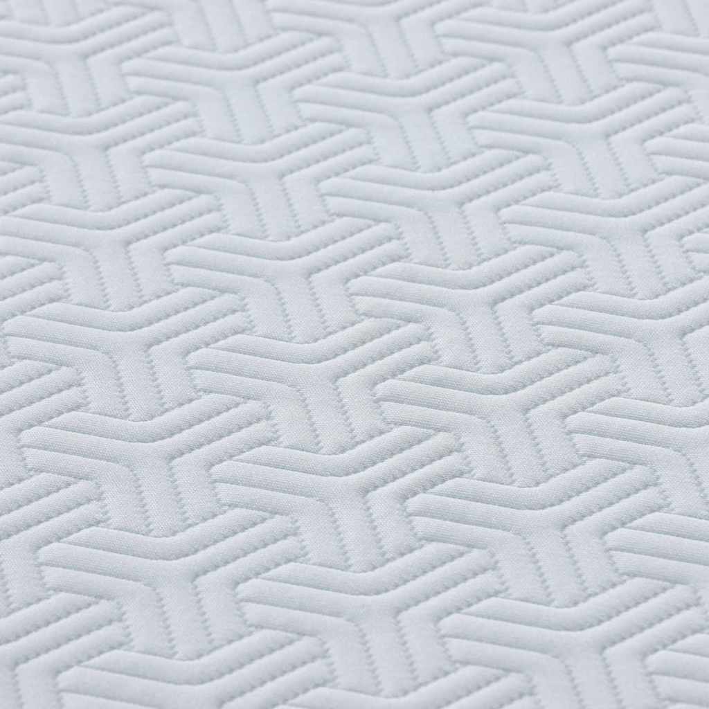 Colchão Branco e Cinza 140 x 200 cm Mola Pocket