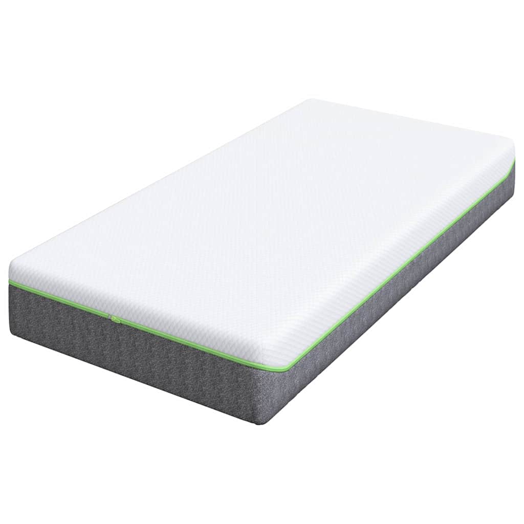 Colchão Branco e Cinza 80 x 160 cm Mola Pocket