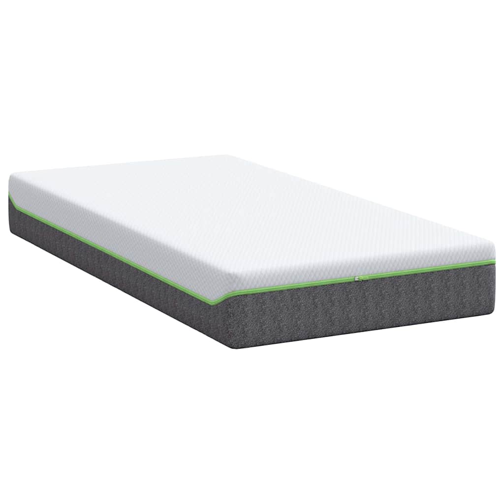 Colchão Branco e Cinza 80 x 160 cm Mola Pocket