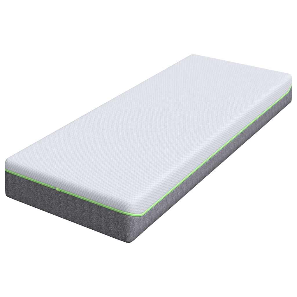 Colchão Branco e Cinza 70 x 200 cm Mola Pocket