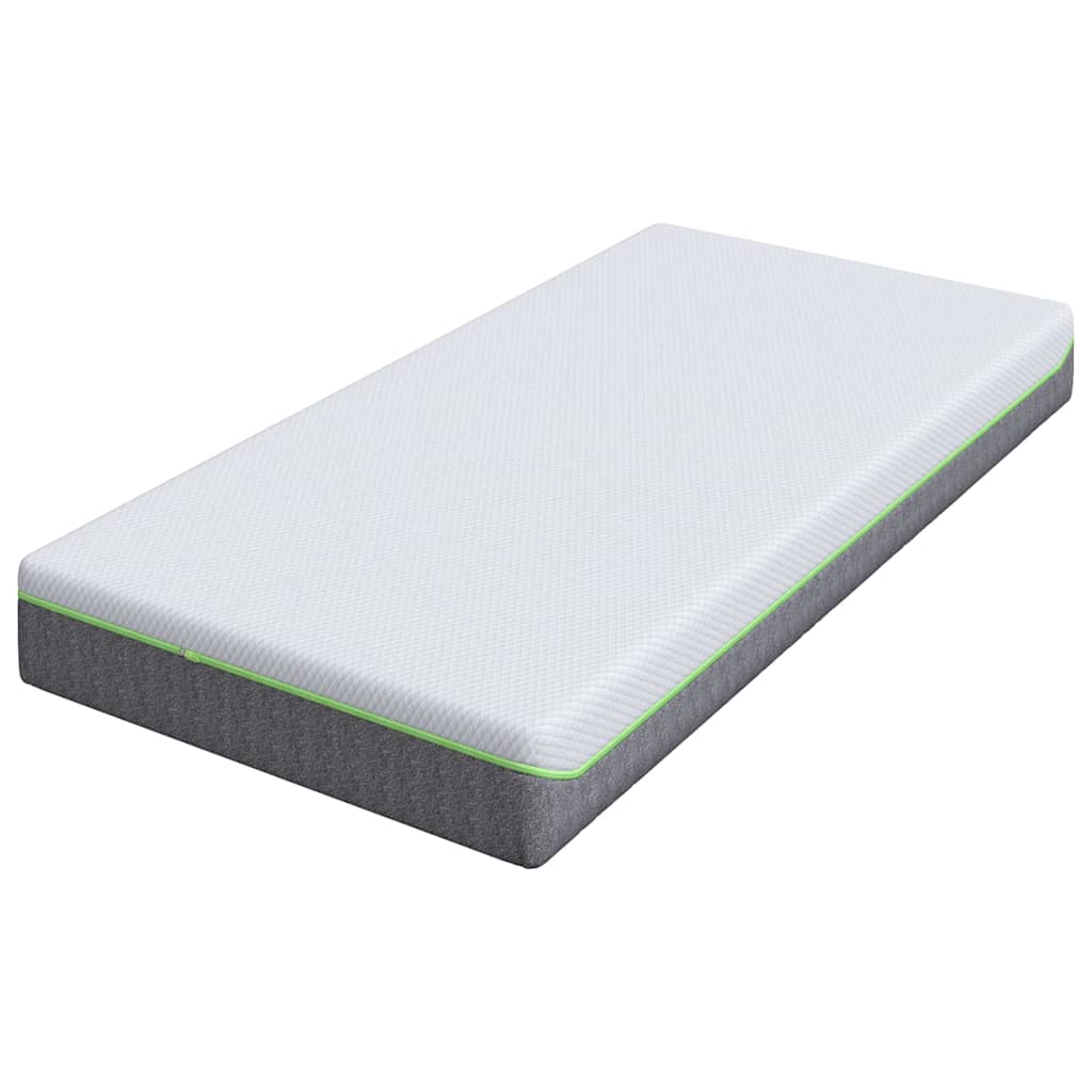 Colchão Branco e Cinza 90 x 190 cm Mola Pocket