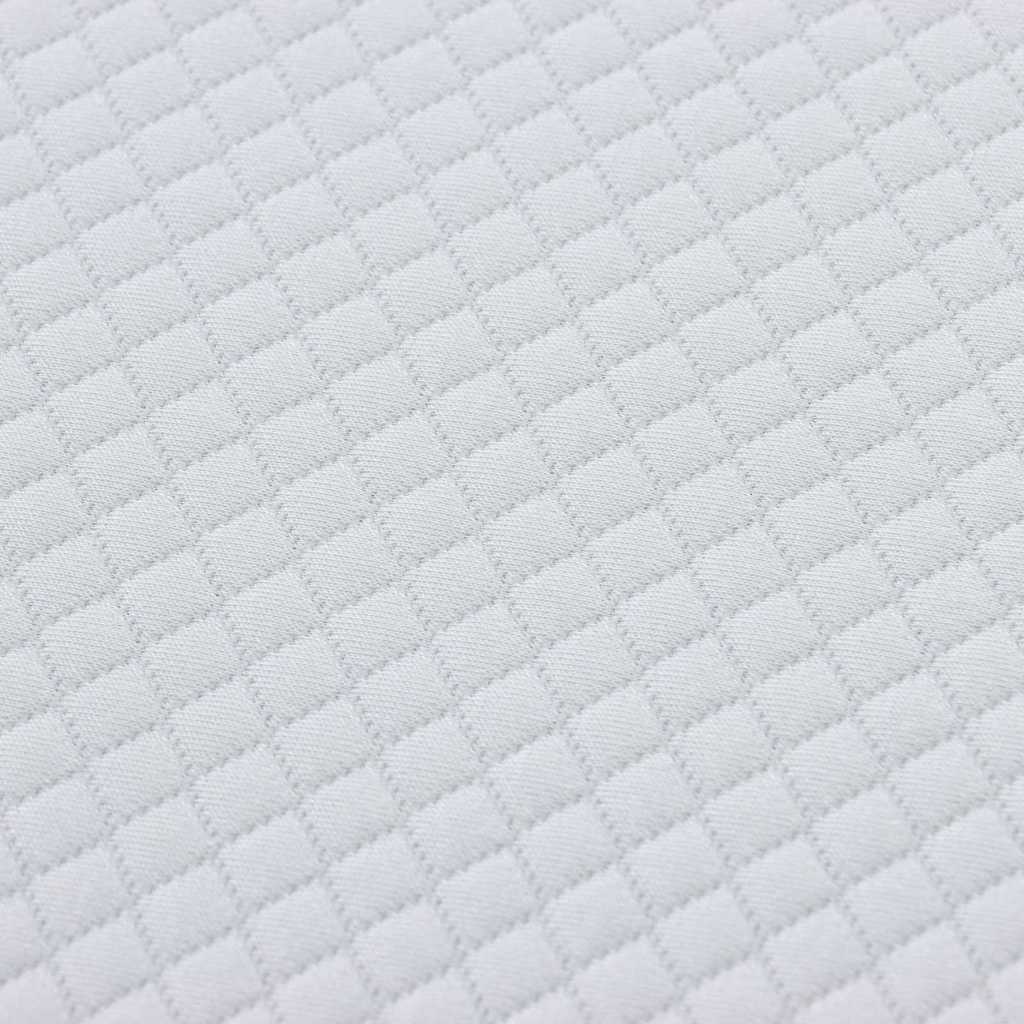Colchão Branco e Cinza 120 x 200 cm Mola Pocket