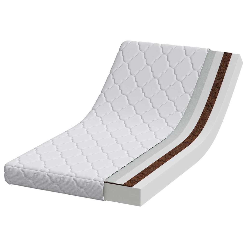 Colchão com Camada de Coco Branco 120 x 60 cm Espuma PU