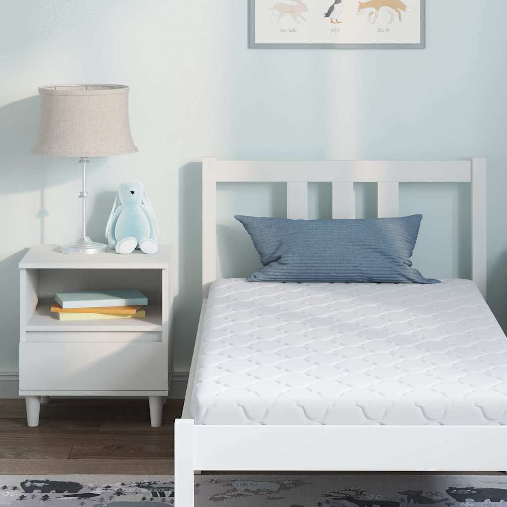 Colchão com Camada de Coco Branco 160 x 80 cm Espuma PU