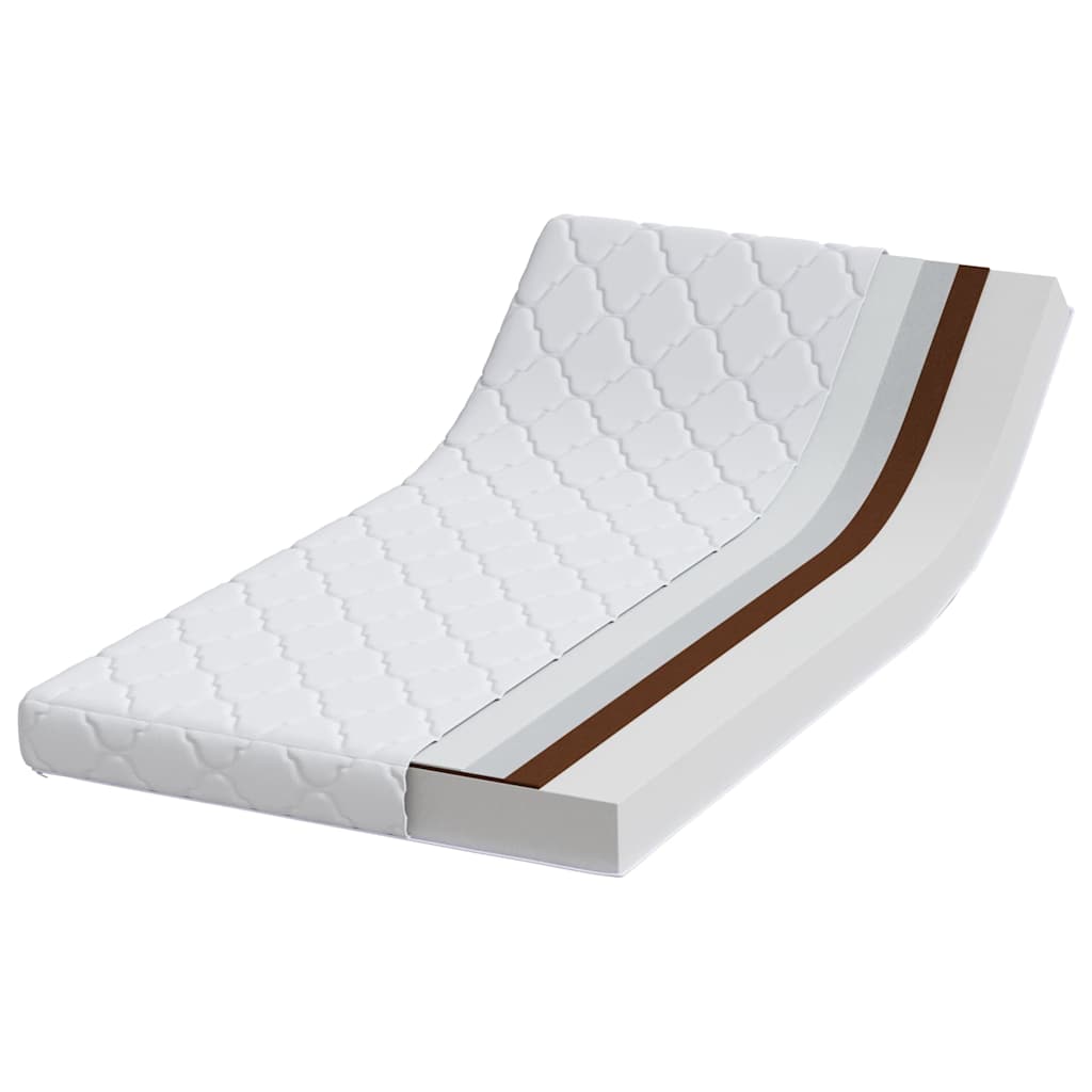 Colchão com Camada de Coco Branco 160 x 80 cm Espuma PU