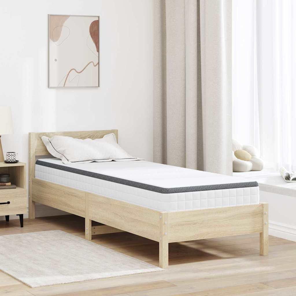 Colchão Branco e Cinza 70 x 200 cm Mola Bonell