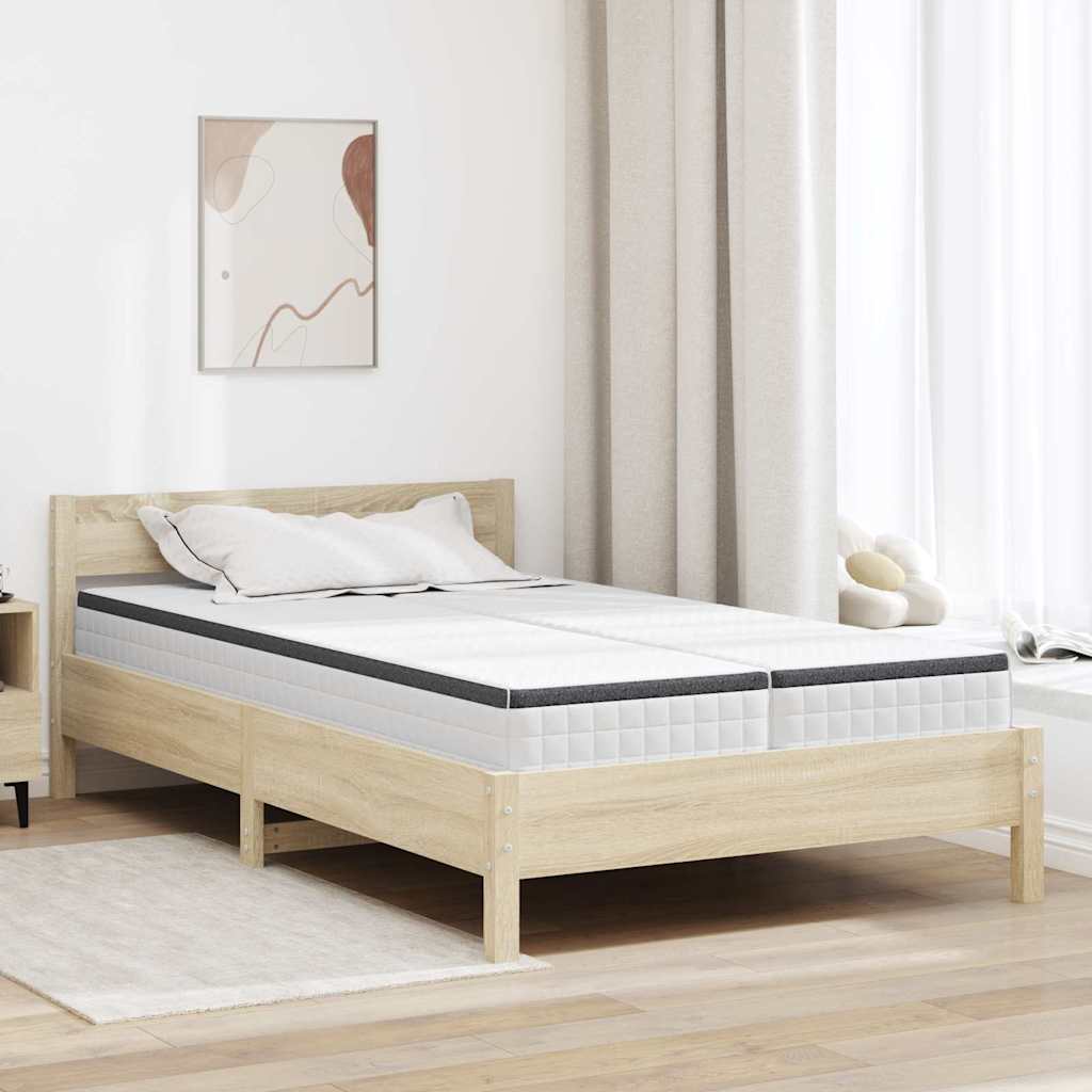 Colchão 2 pcs Branco e Cinza 60 x 200 cm Mola Bonell