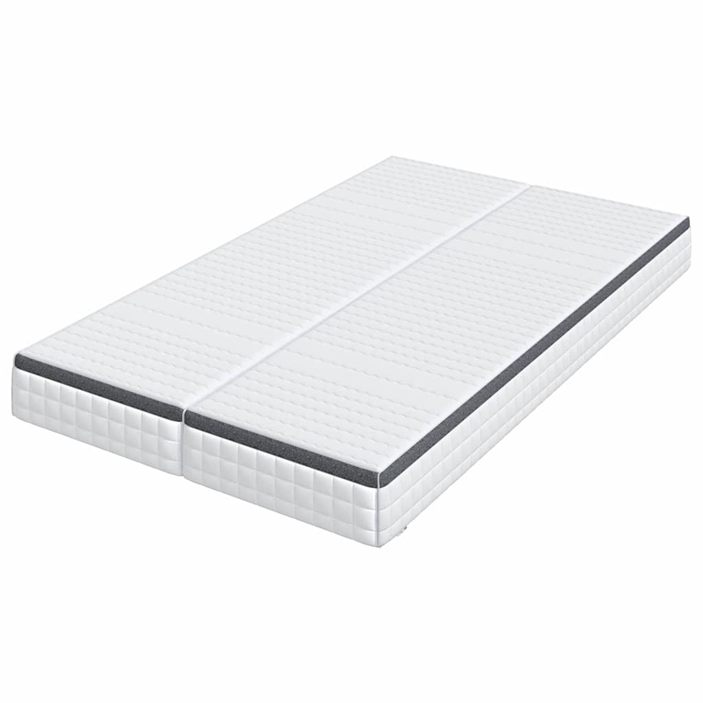 Colchão 2 pcs Branco e Cinza 60 x 200 cm Mola Bonell