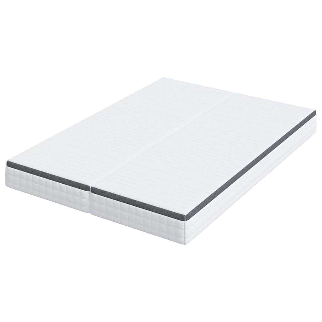 Colchão 2 pcs Branco e Cinza 70 x 190 cm Mola Bonell