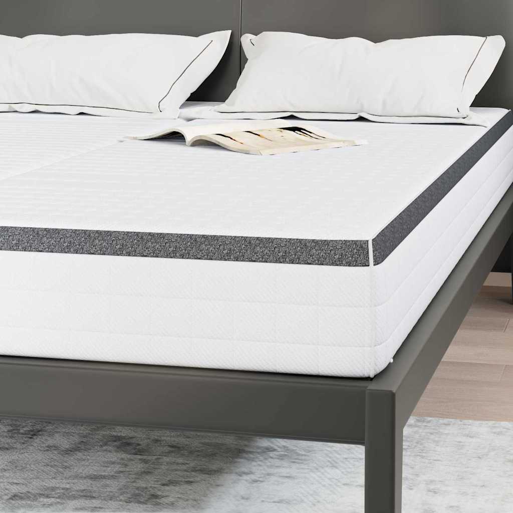Colchão 2 pcs Branco e Cinza 70 x 200 cm Mola Bonell