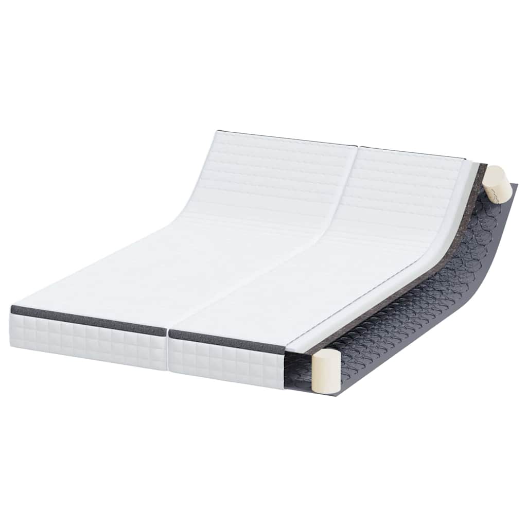 Colchão 2 pcs Branco e Cinza 70 x 200 cm Mola Bonell