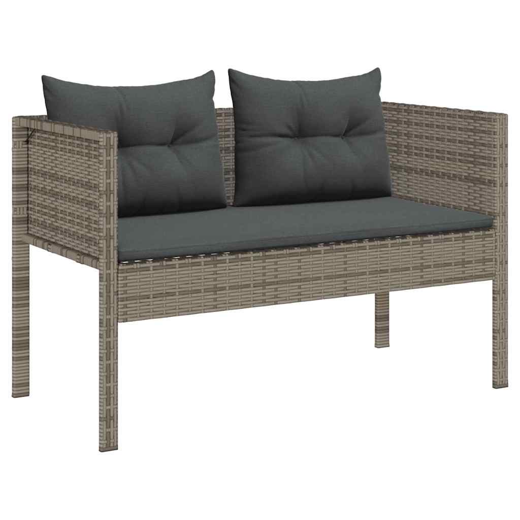 Conjunto de Sofá de Jardim 6 pcs cinzento e cinzento escuro