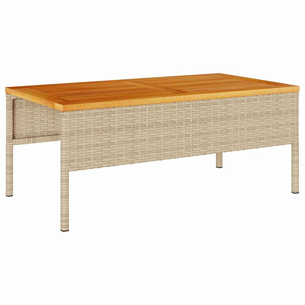 Conjunto de Sofá de Jardim 6 pcs bege e cinzento claro vime PE