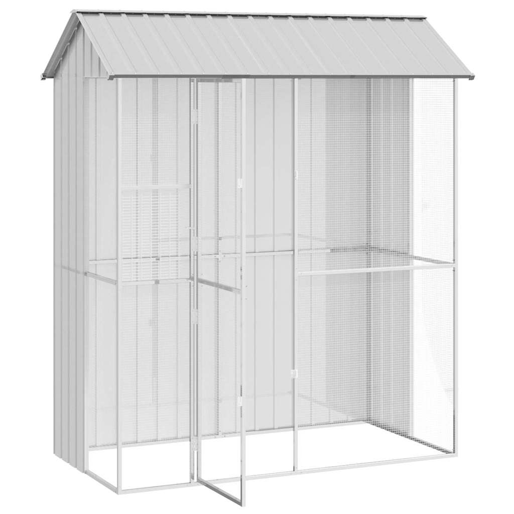Gaiola para Pássaros Cinzeto 215 x 110 x 247 cm Aço galvanizado