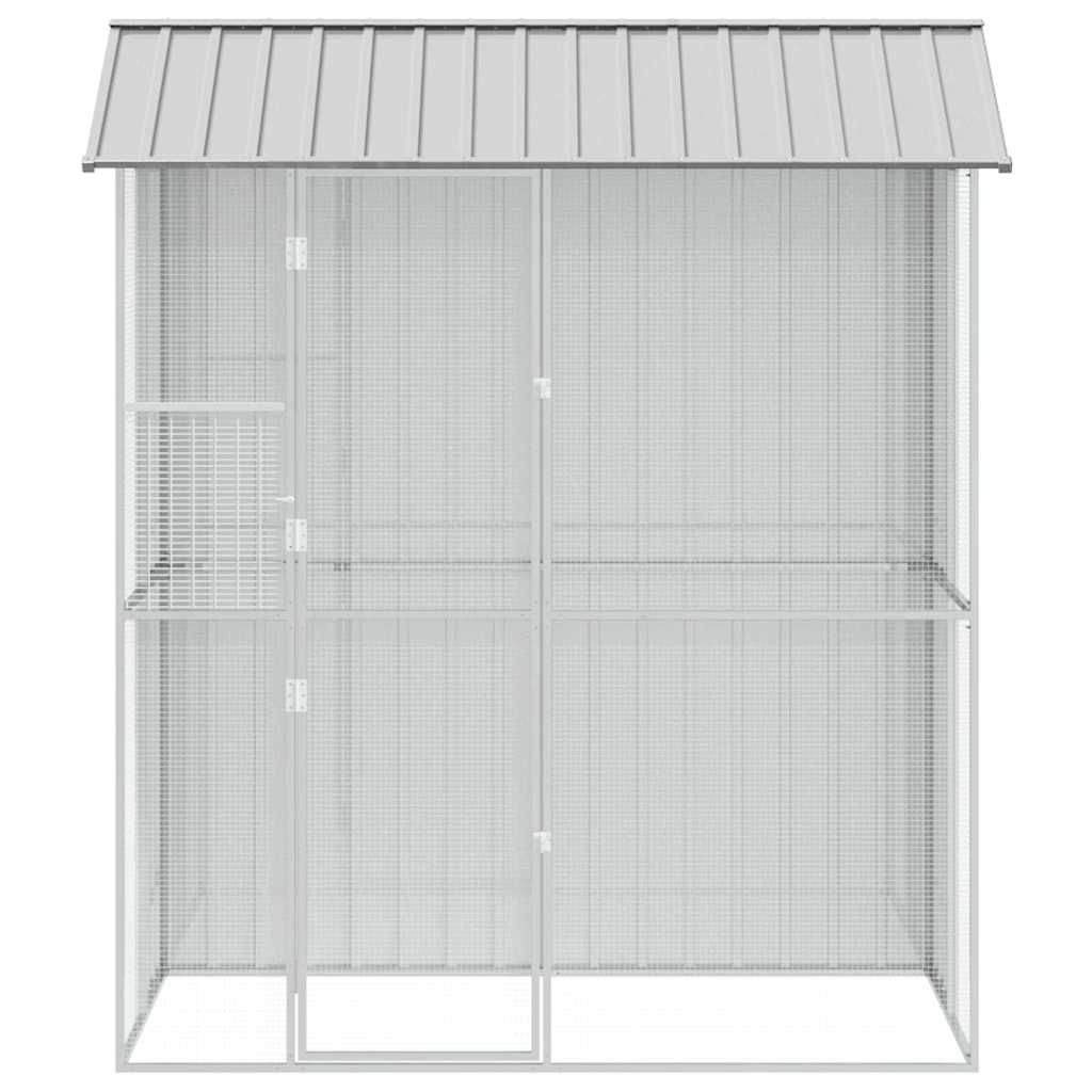 Gaiola para Pássaros Cinzeto 215 x 110 x 247 cm Aço galvanizado