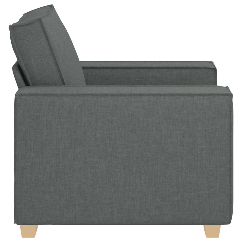 Sofá-cadeira Cinza Escuro 60 cm Tecido