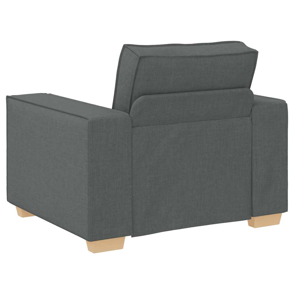 Sofá-cadeira Cinza Escuro 60 cm Tecido
