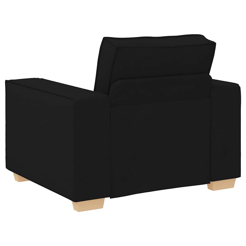 Sofá-cadeira Preto 60 cm Tecido
