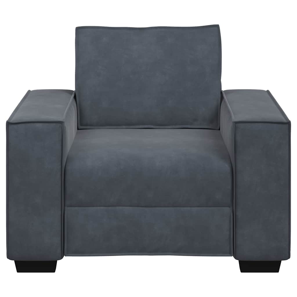 Poltrona 60 cm veludo verde-escuro