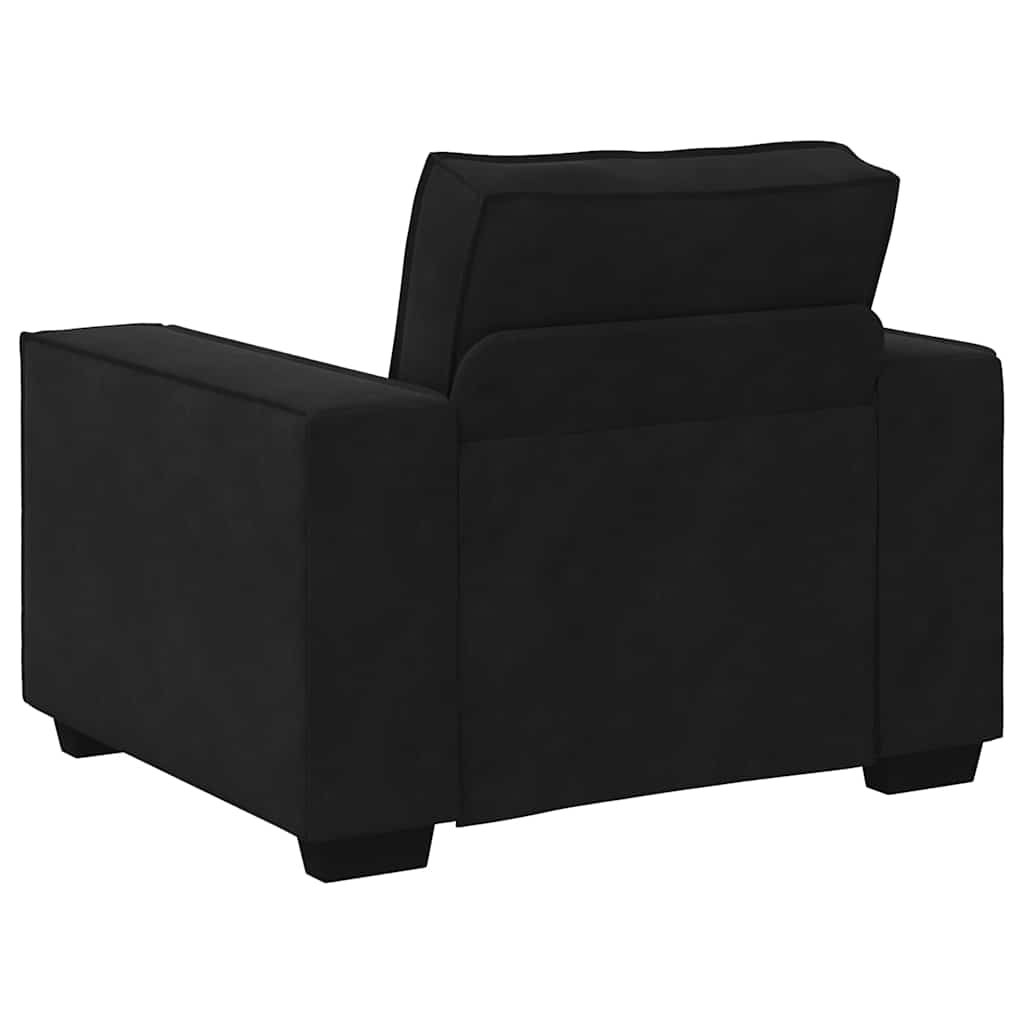 Poltrona 60 cm veludo preto