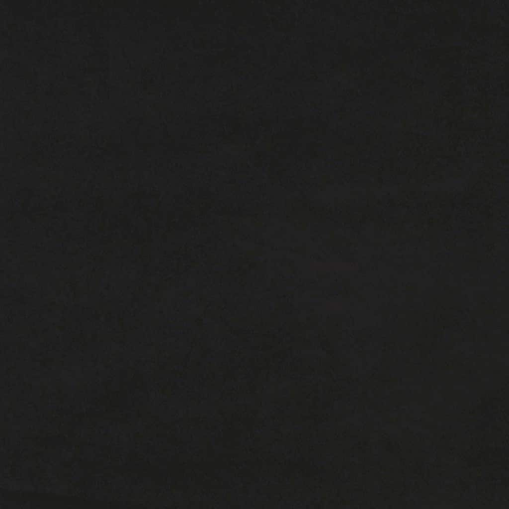 Sofá de 2 lugares veludo 120 cm preto