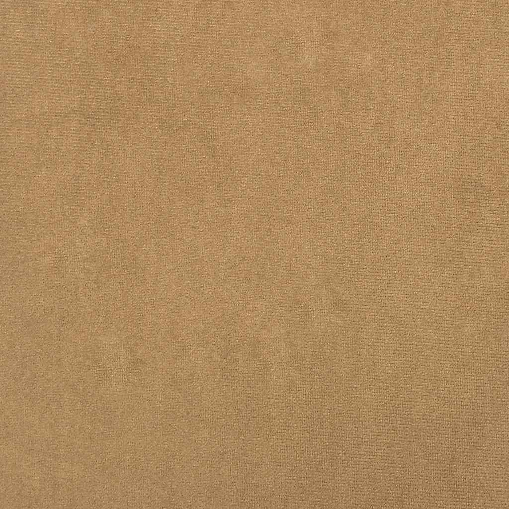 Sofá de 2 lugares veludo 120 cm castanho