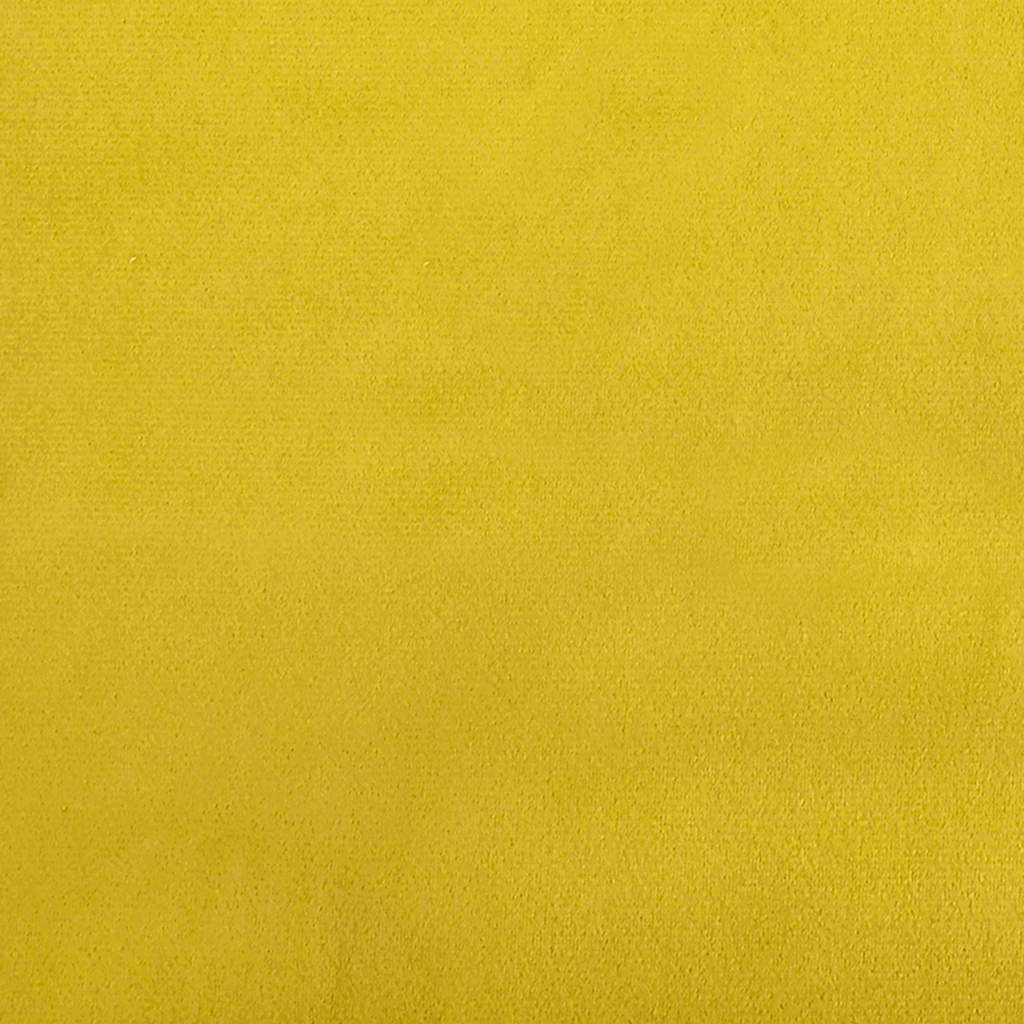Sofá de 3 lugares 180 cm veludo amarelo