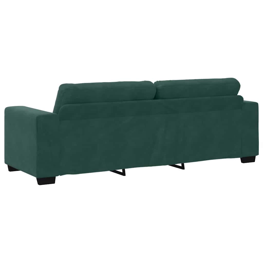 Sofá com almofada Verde-escuro Veludo